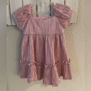 Metallic rose dress. Girls dress Jennie &Jack